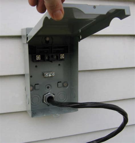 ac outside electrical box|outdoor ac disconnect box.